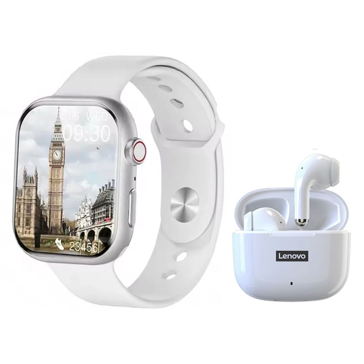 LENOVO - Lenovo LP40 PRO CO Audífonos Bluetooth y S10 reloj inteligente W