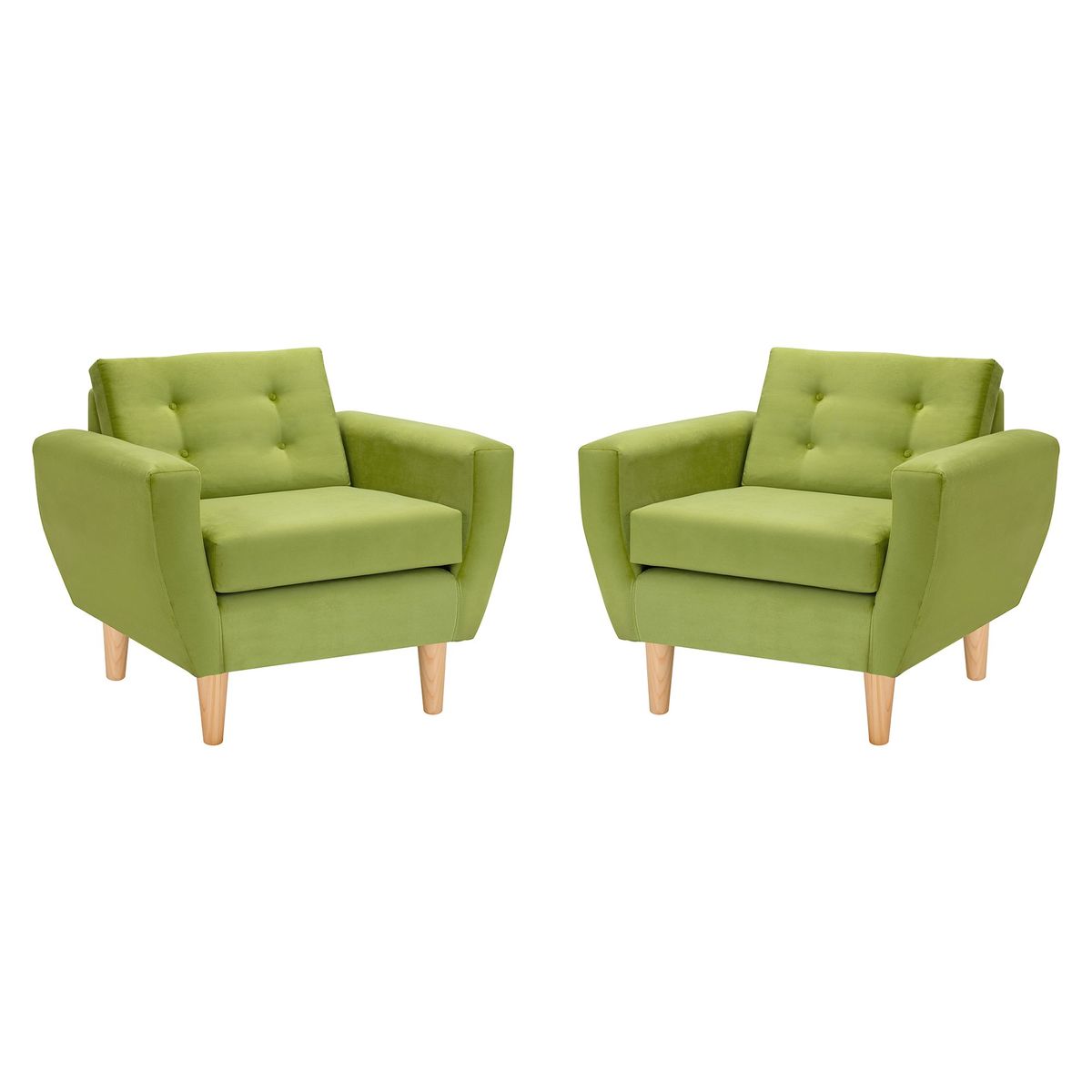 BODEVIR - Set Sofa Bote 1C Felpa 05 Pistacho