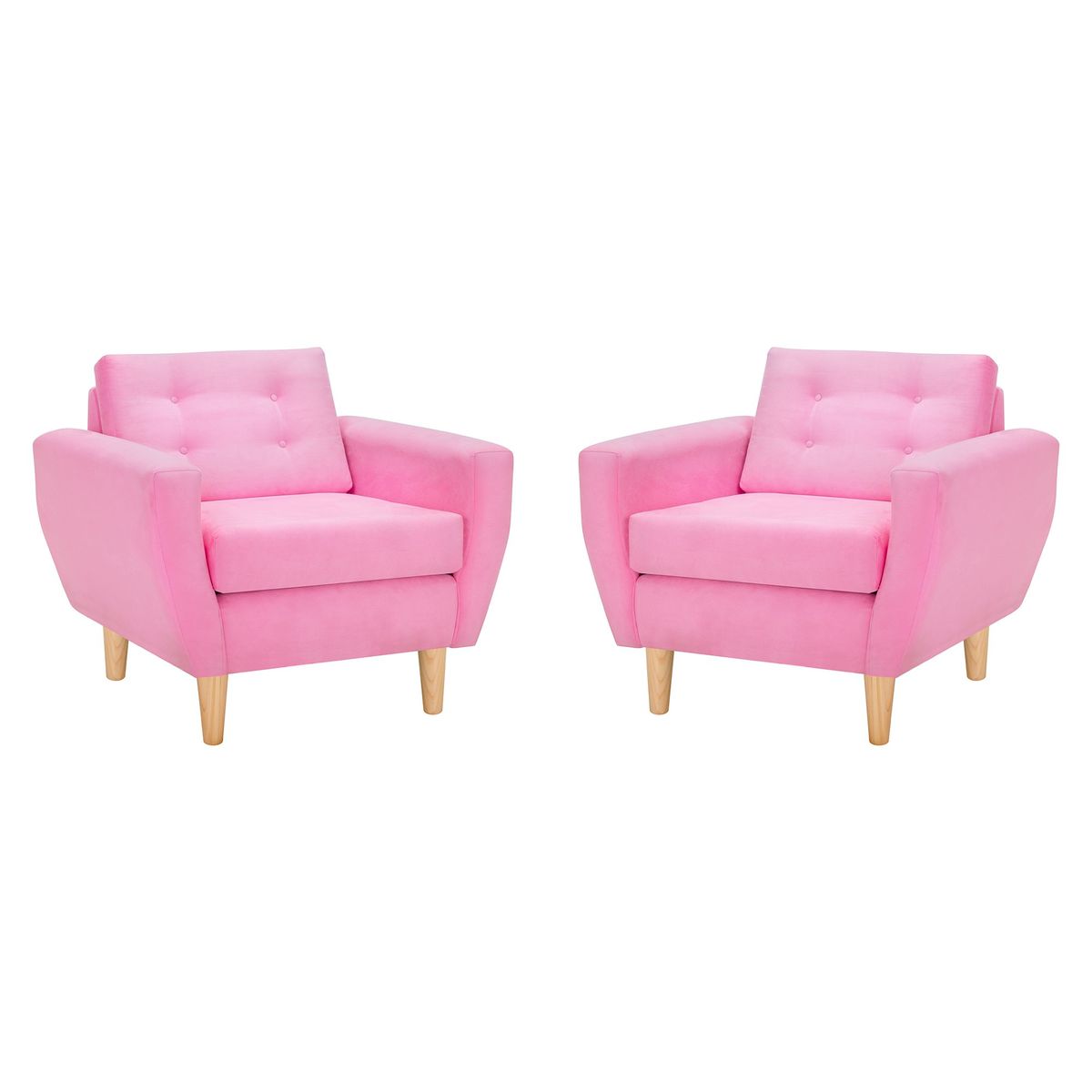 BODEVIR - Set Sofa Bote 1C Felpa 05 Rosado