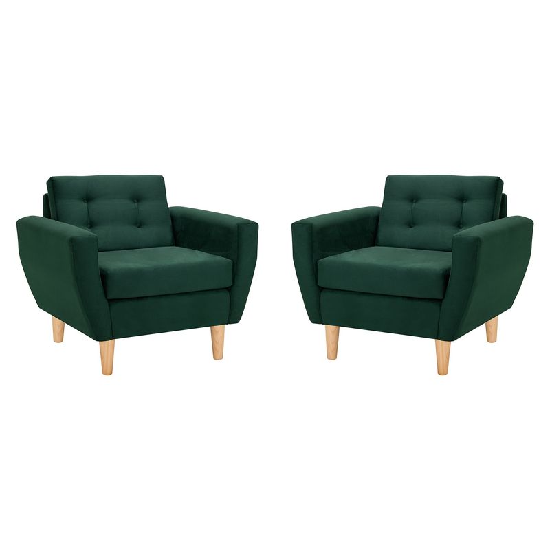 BODEVIR - Set Sofa Bote 1C Felpa 05 Verde Botella