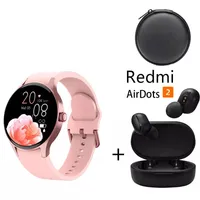 Smartwatch Y80-P y Audifonos Redmi AirDots 2 y Estuche
