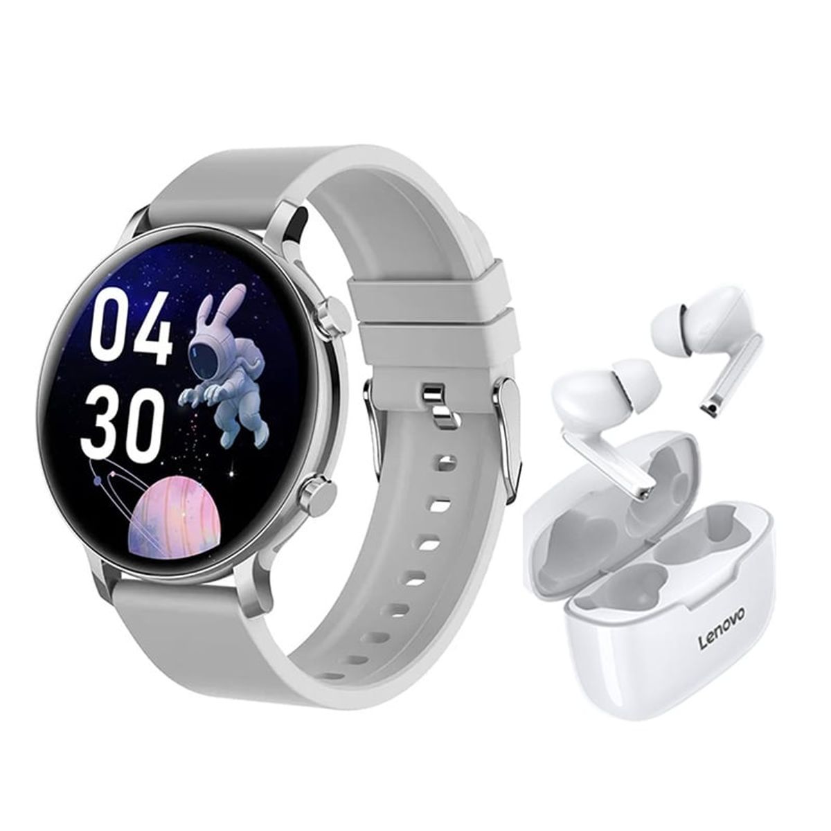 LENOVO - Lenovo XT90 De Audífonos-Blanco y Toumi Fit 3 Pro-W Reloj inteligente
