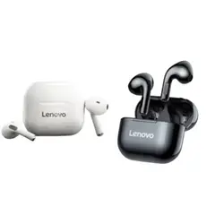 LENOVO - Audífonos Bluetooth LP40 Tws - Negro y Blanco