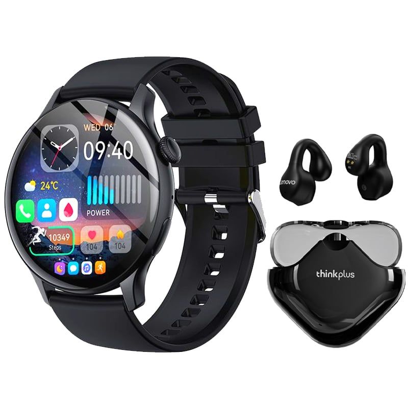 LENOVO - Toumi Watch GT-H5 Amoled y Lenovo XT61 De Audífonos tws-Negro