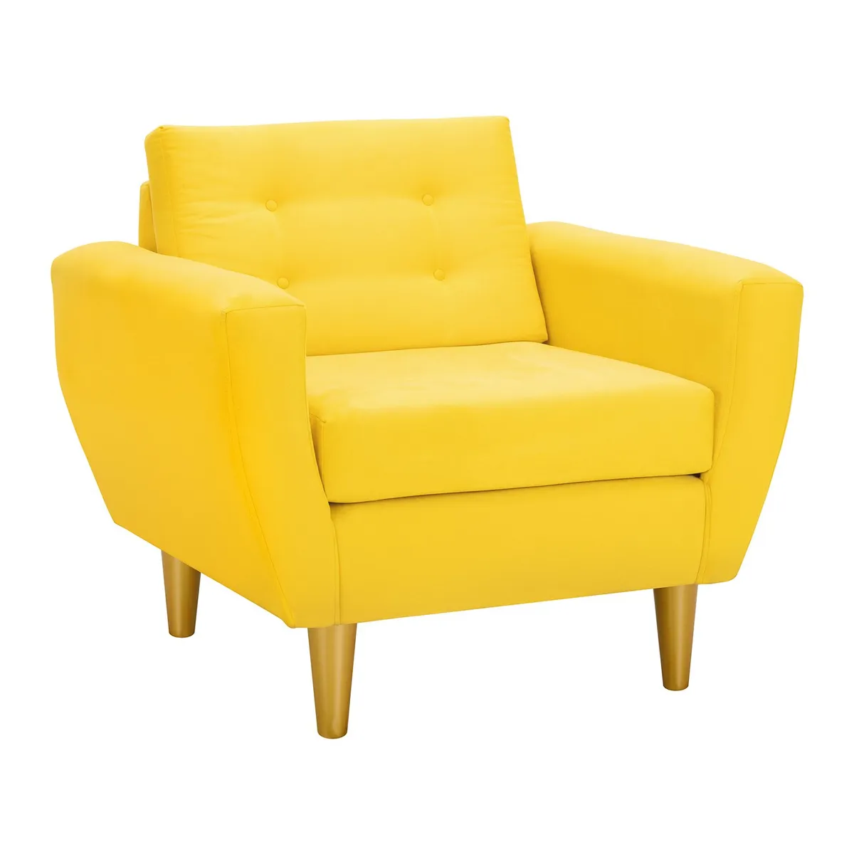 BODEVIR - Sofa Bote 1C Felpa 01 Amarillo