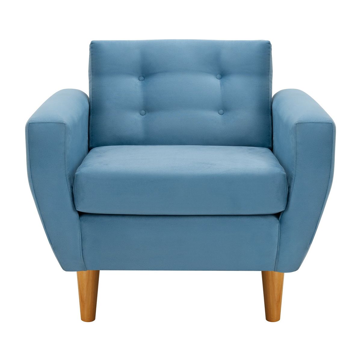 BODEVIR - Sofa Bote 1C Felpa 04 Azul Petroleo