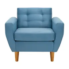 BODEVIR - Sofa Bote 1C Felpa 04 Azul Petroleo