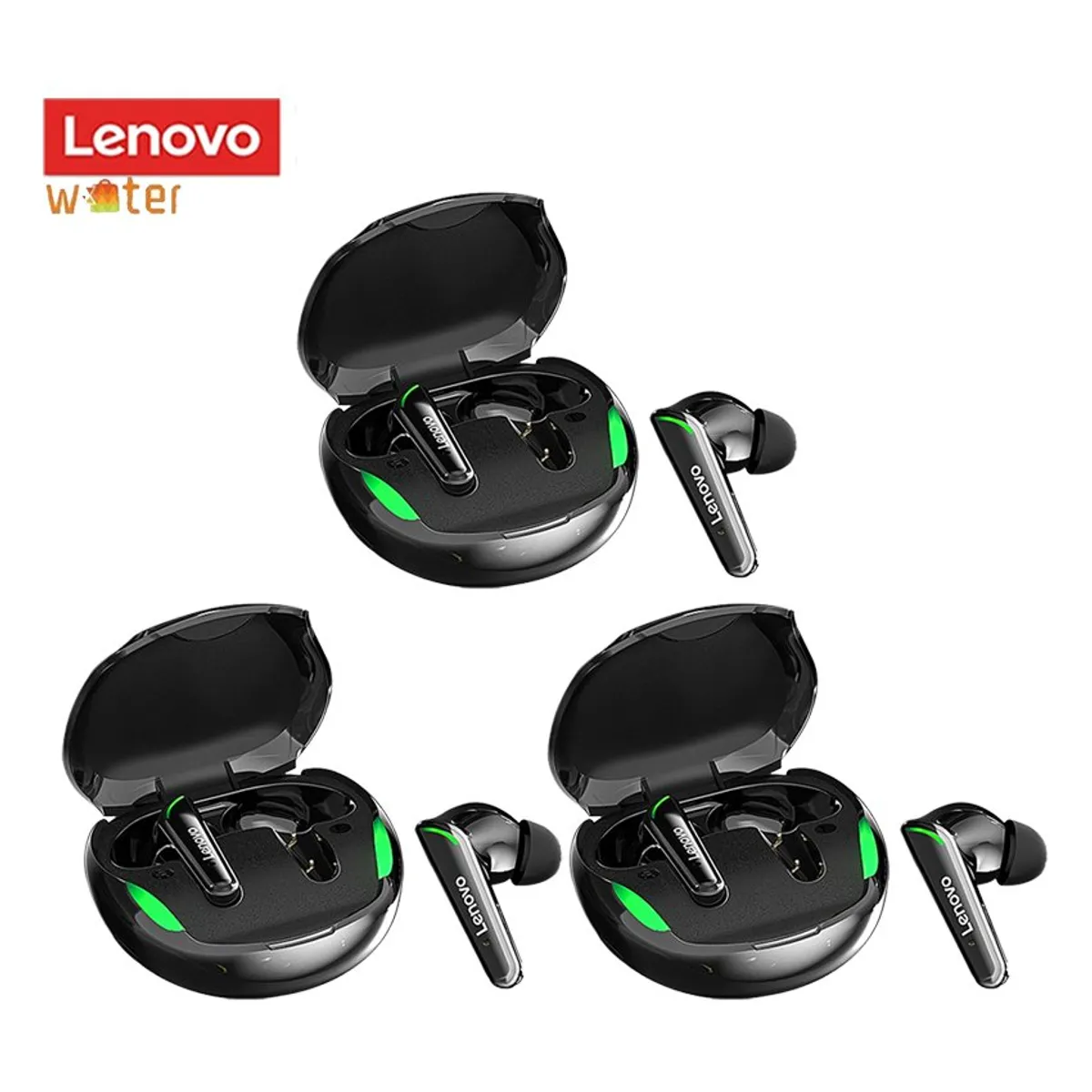LENOVO - Set de 3 audífonos Lenovo XT92-Negro