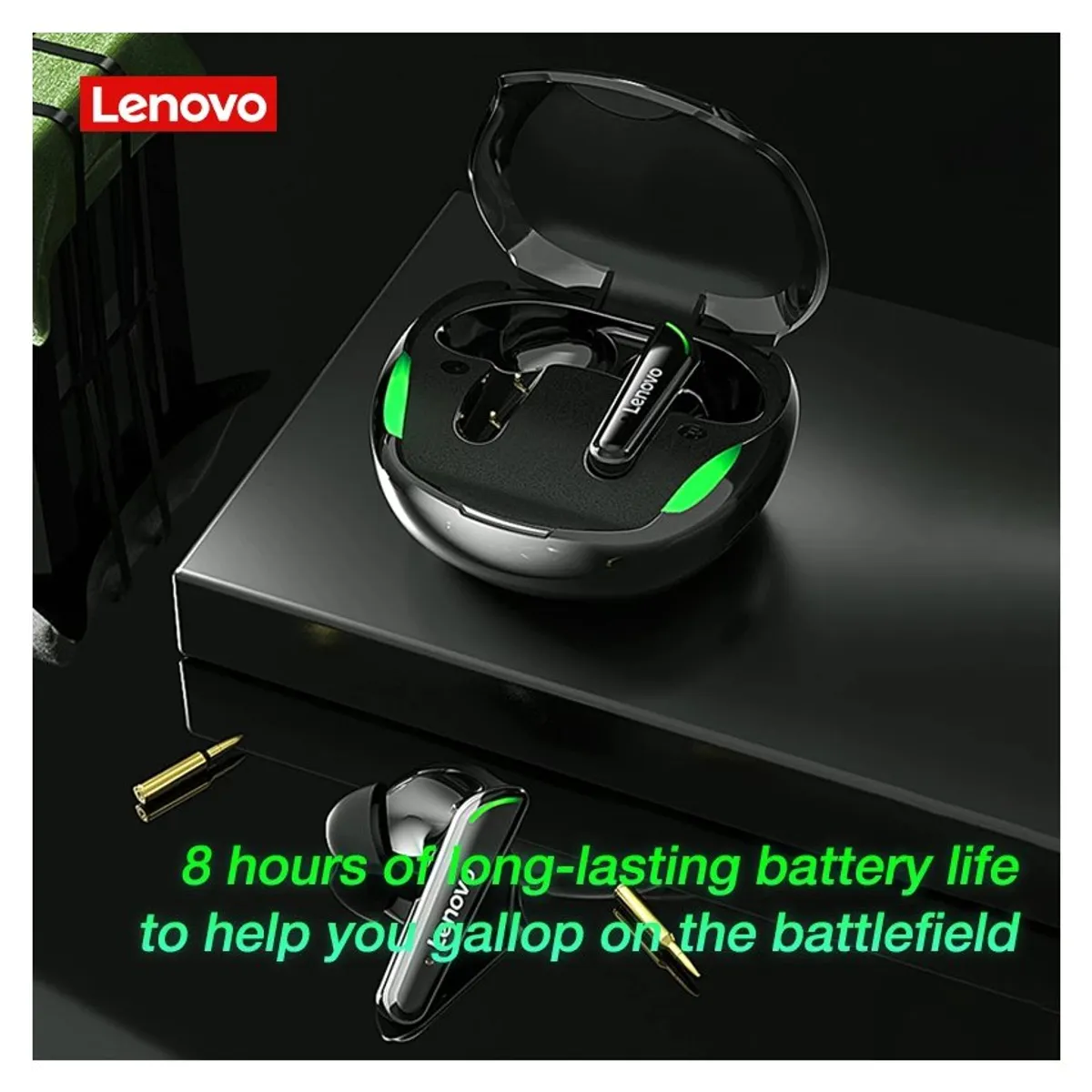 LENOVO - Set de 3 audífonos Lenovo XT92-Negro