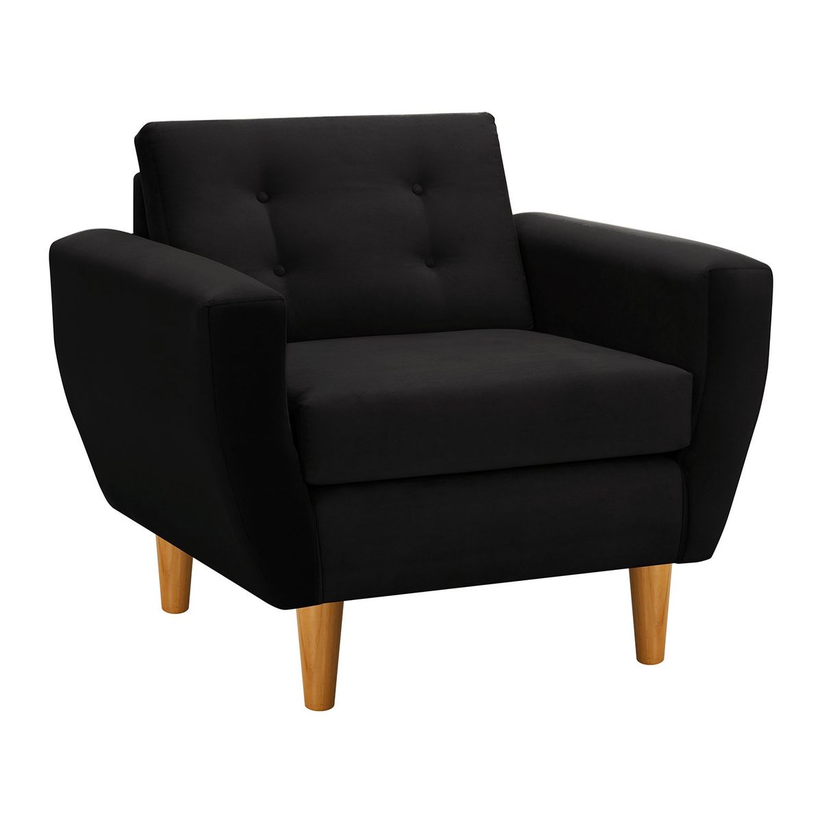 BODEVIR - Sofa Bote 1C Felpa 04 Negro