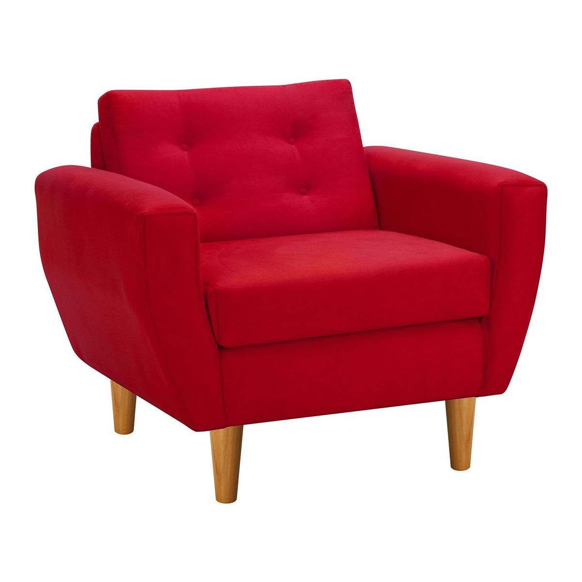 BODEVIR - Sofa Bote 1C Felpa 04 Rojo