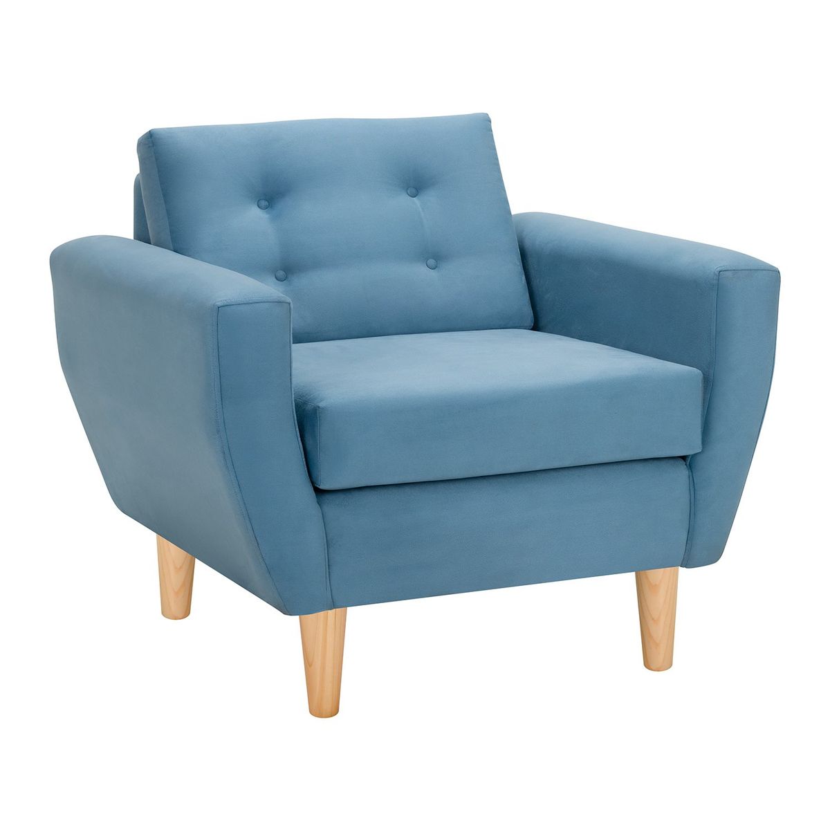 BODEVIR - Sofa Bote 1C Felpa 05 Azul Petroleo