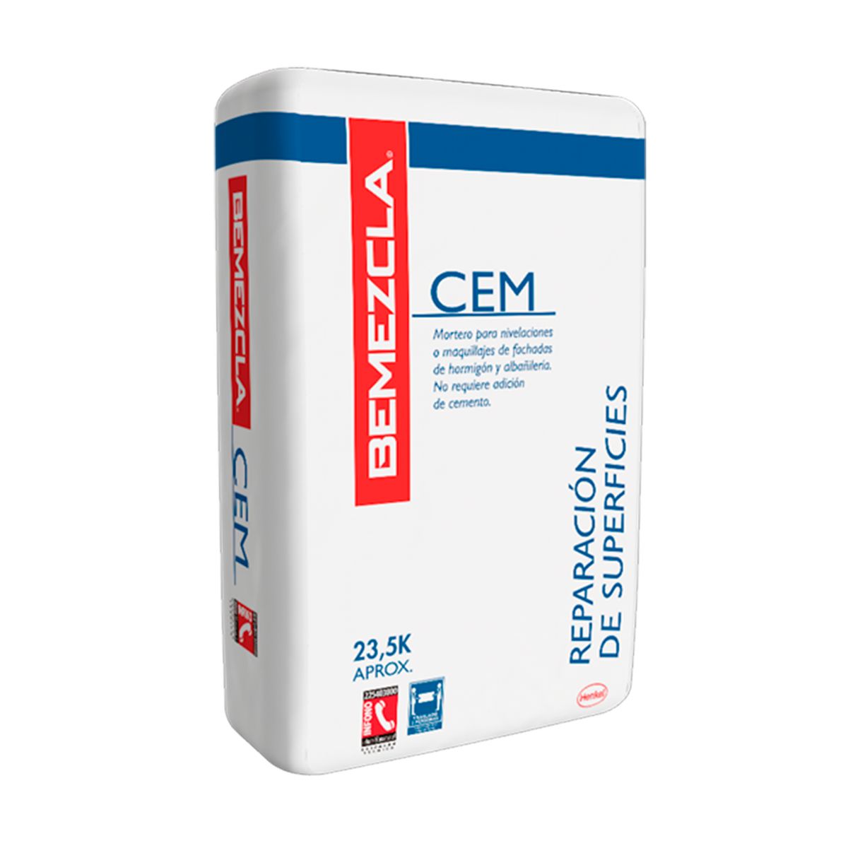 HENKEL - BEMEZCLA CEM GRIS- Mortero de reparacion 235 Kg