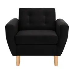 BODEVIR - Sofa Bote 1C Felpa 05 Negro