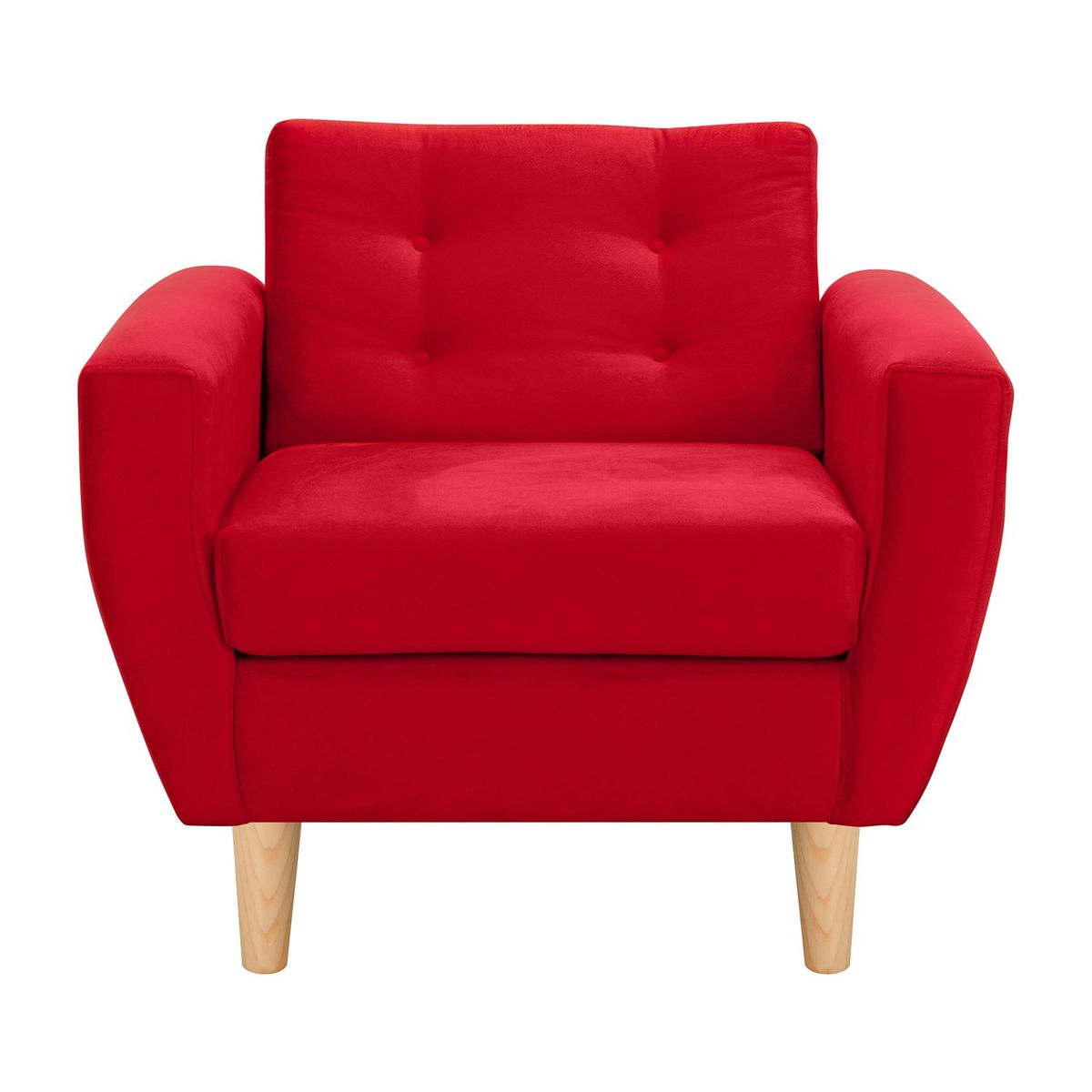 BODEVIR - Sofa Bote 1C Felpa 05 Rojo