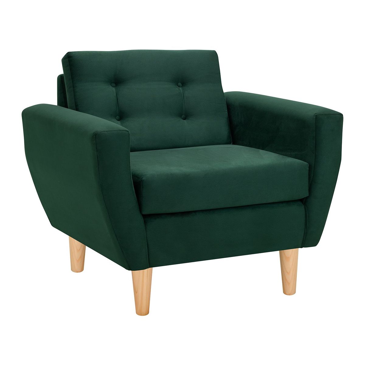 BODEVIR - Sofa Bote 1C Felpa 05 Verde Botella