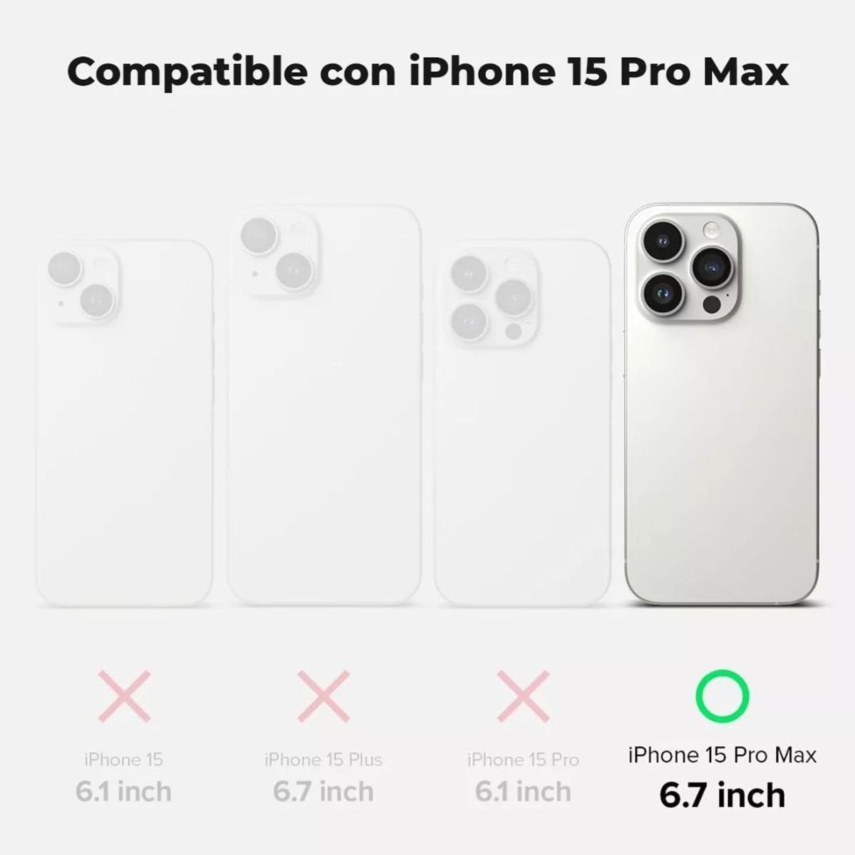 GENERICO - Carcasa Para iPhone 15 Pro Max Magsafe