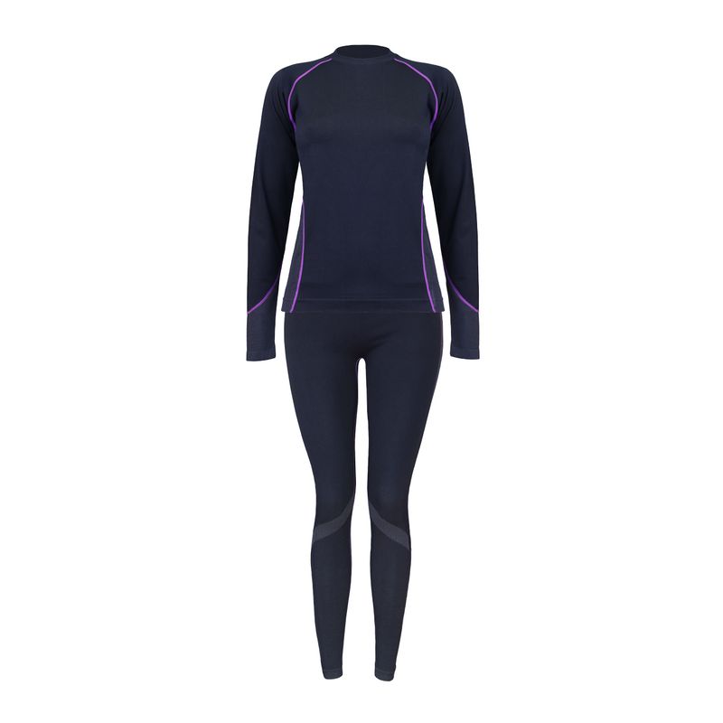 ABSOLUTE ZERO - Conjunto Primera Capa Mujer Spandex  Absolute Zero - Negro