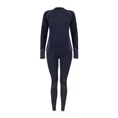 ABSOLUTE ZERO - Conjunto Primera Capa Mujer Spandex - Negro