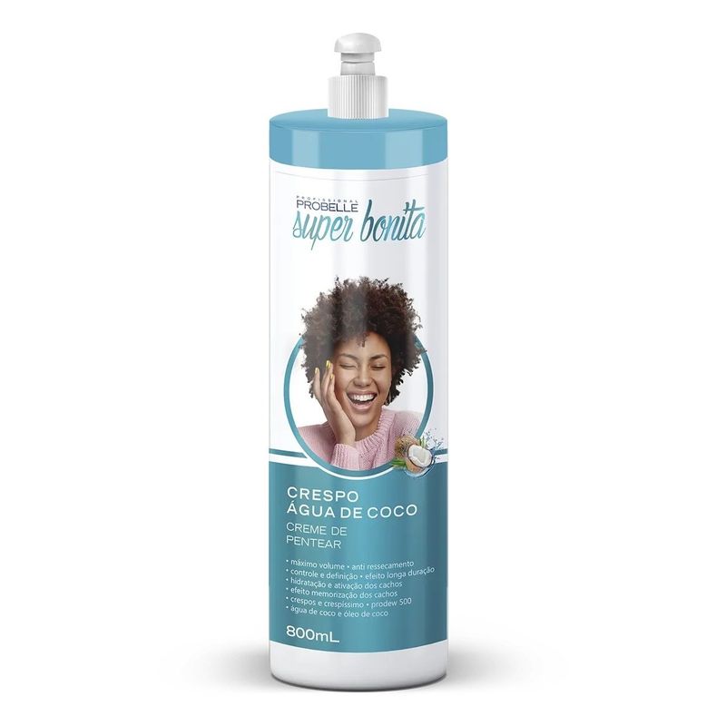 PROBELLE - CREMA DE PEINAR 800ML RIZADO AGUA DE COCO PROBELLE