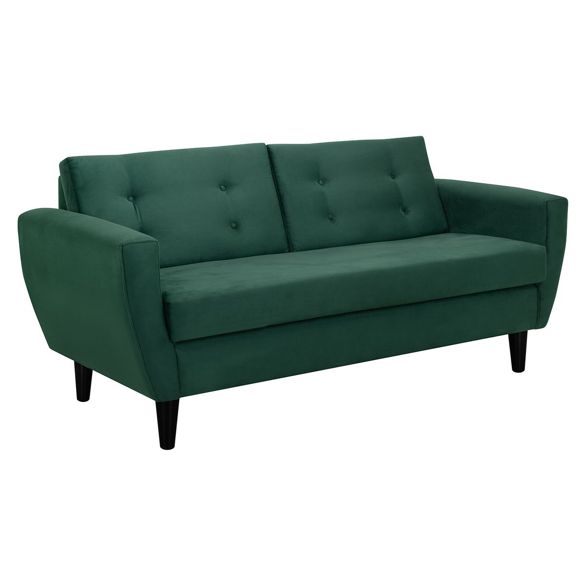 BODEVIR - Sofa Bote 3C Felpa 00 Verde Botella