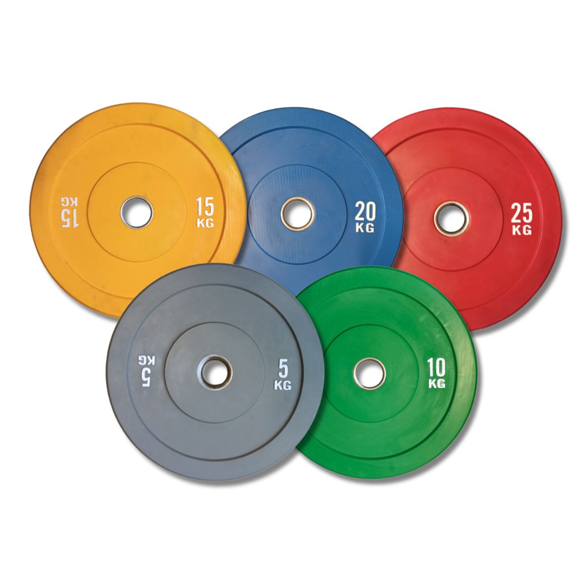 GENERICO - Par Discos Bumper 10 Kg Olímpicos Profesional