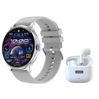 Toumi Watch GT-H9-W Amoled y LP40 Pro-Blanco De Audífonos tws