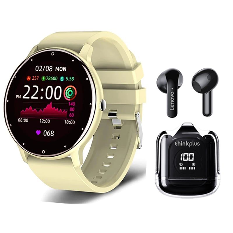 LENOVO - Audífonos Lenovo XT65-Negro y Toumi Fit 2-Y watch Reloj inteligente