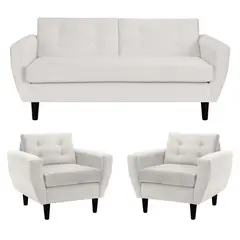 BODEVIR - Sofa Bote 3C+1+1 Felpa 00 Crudo