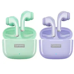 LENOVO - Set de 2 audífonos LP40 Pro TWS - Verde y Morado