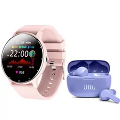 JBL - Wave 200 Tws Audífono-Morado y Toumi Watch Fit 2-P