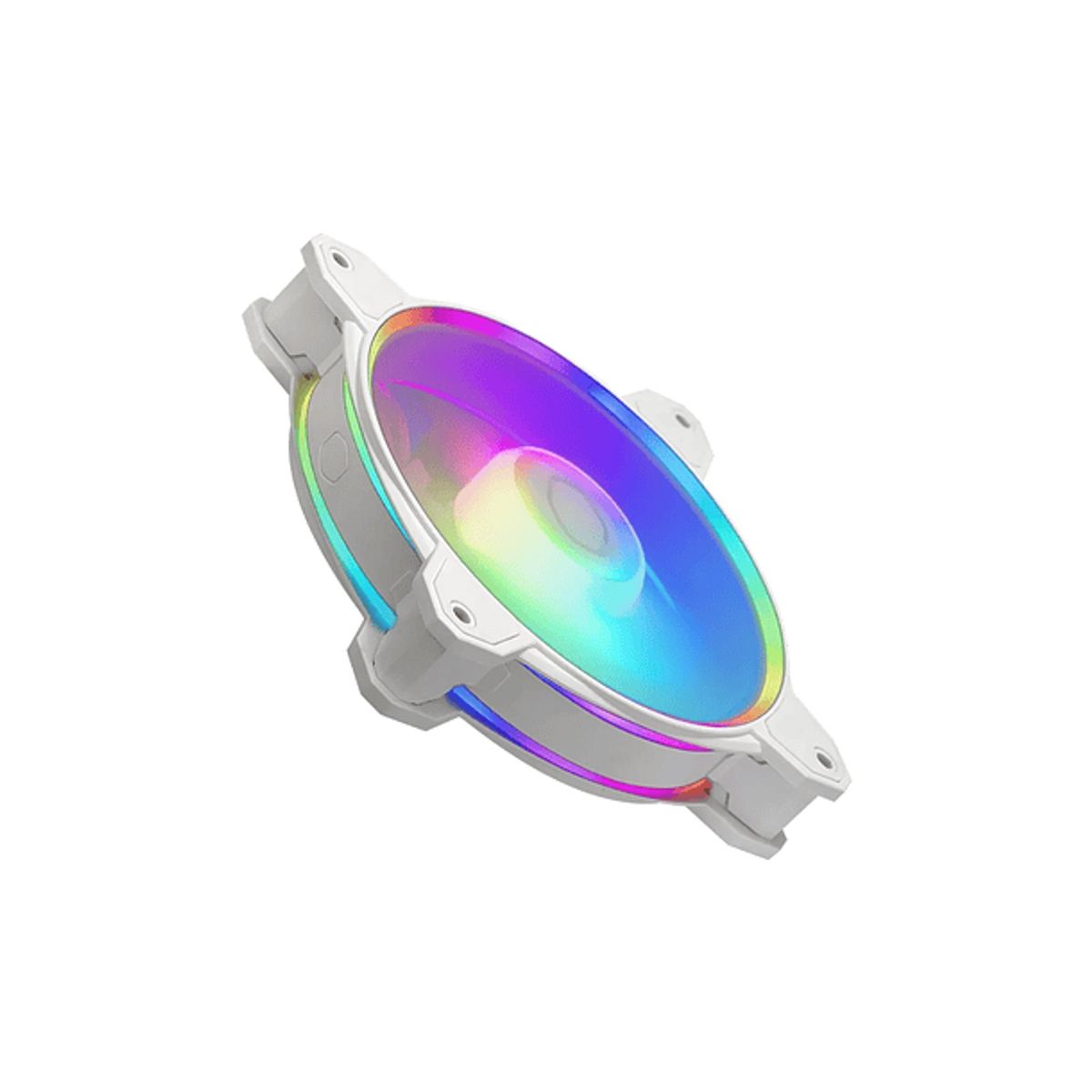 COOLER MASTER - Ventilador 120mm Cooler Master MasterFan MF120 Halo2, Color Blanco