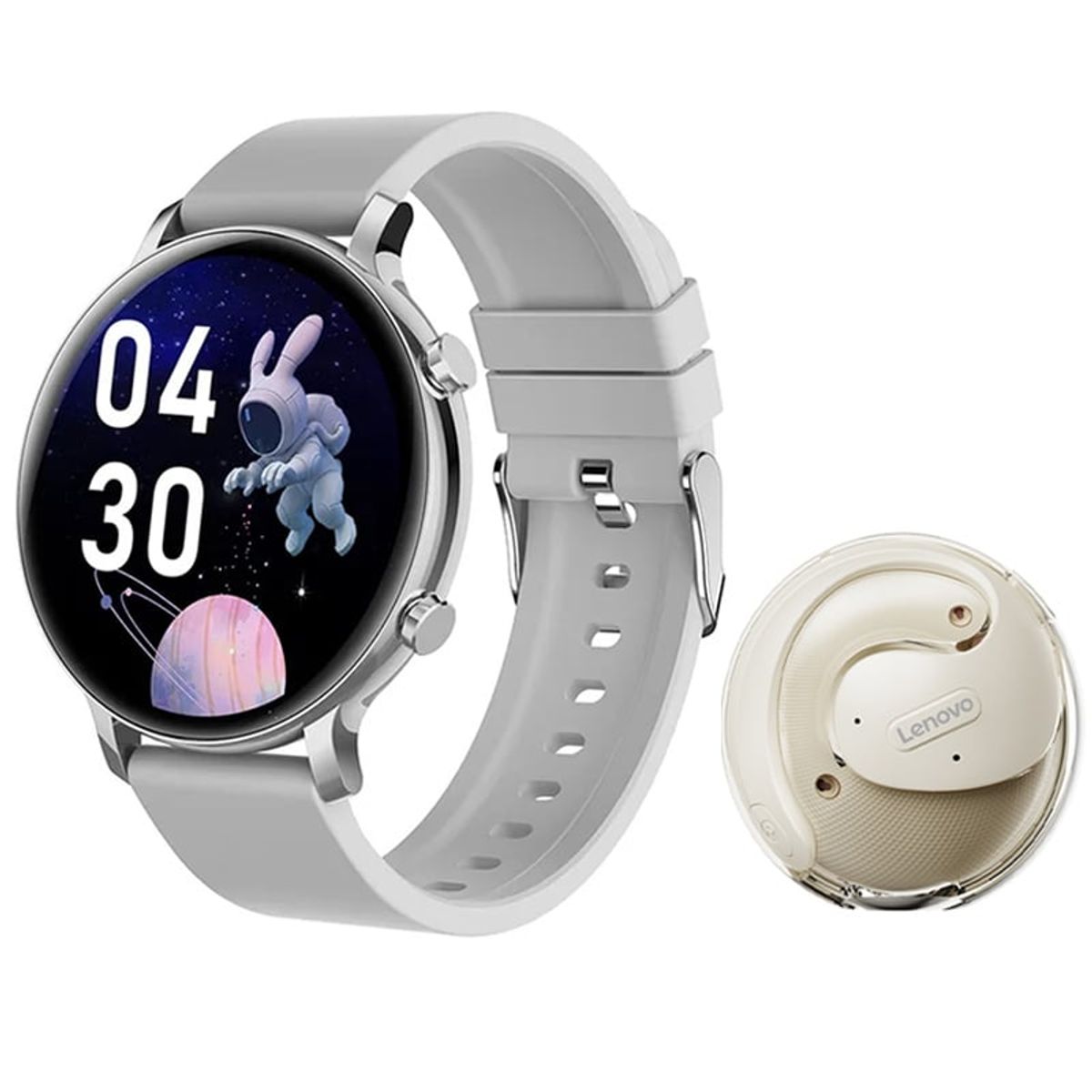 LENOVO - Lenovo X15 Pro De Audífonos-Blanco y Toumi Fit 3 Pro-W Reloj inteligente