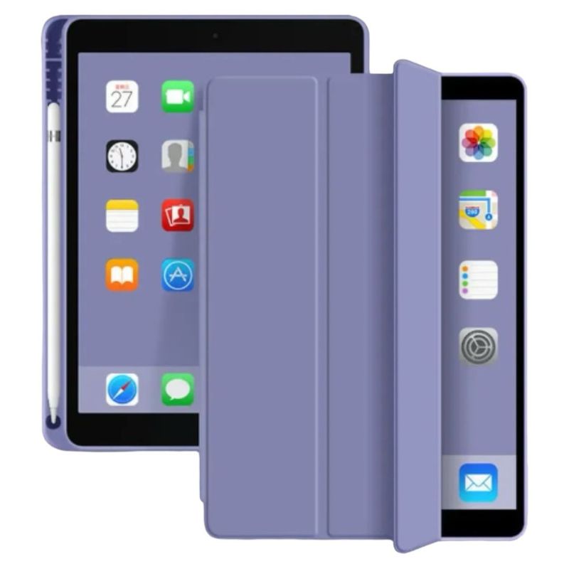 GENERICO - Carcasa Smart Cover Con Ranura Para iPad Air 13 M3 2025 Lila