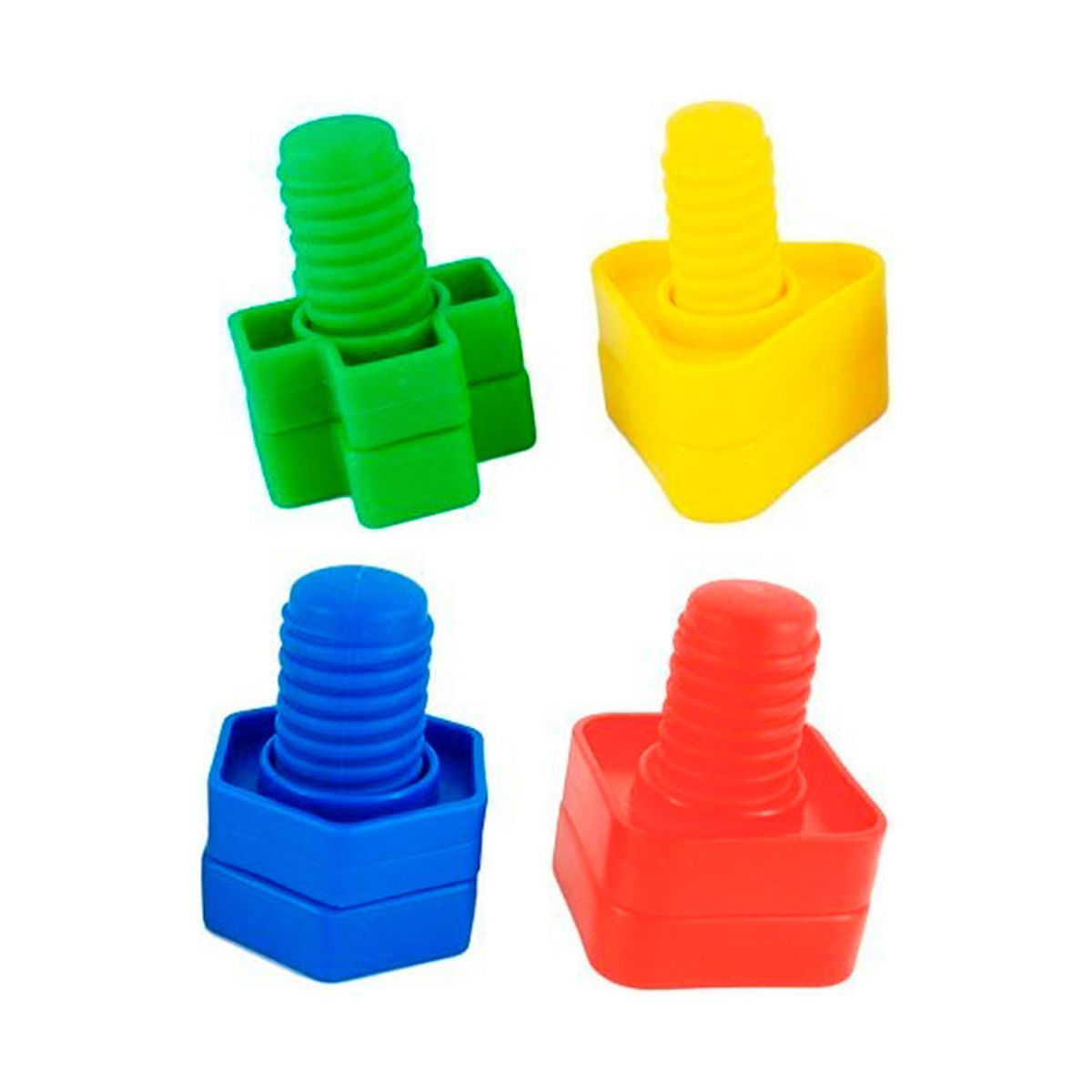 DACTIC - Tornillo y Tuerca Plastico para armar Dactic 32 uds