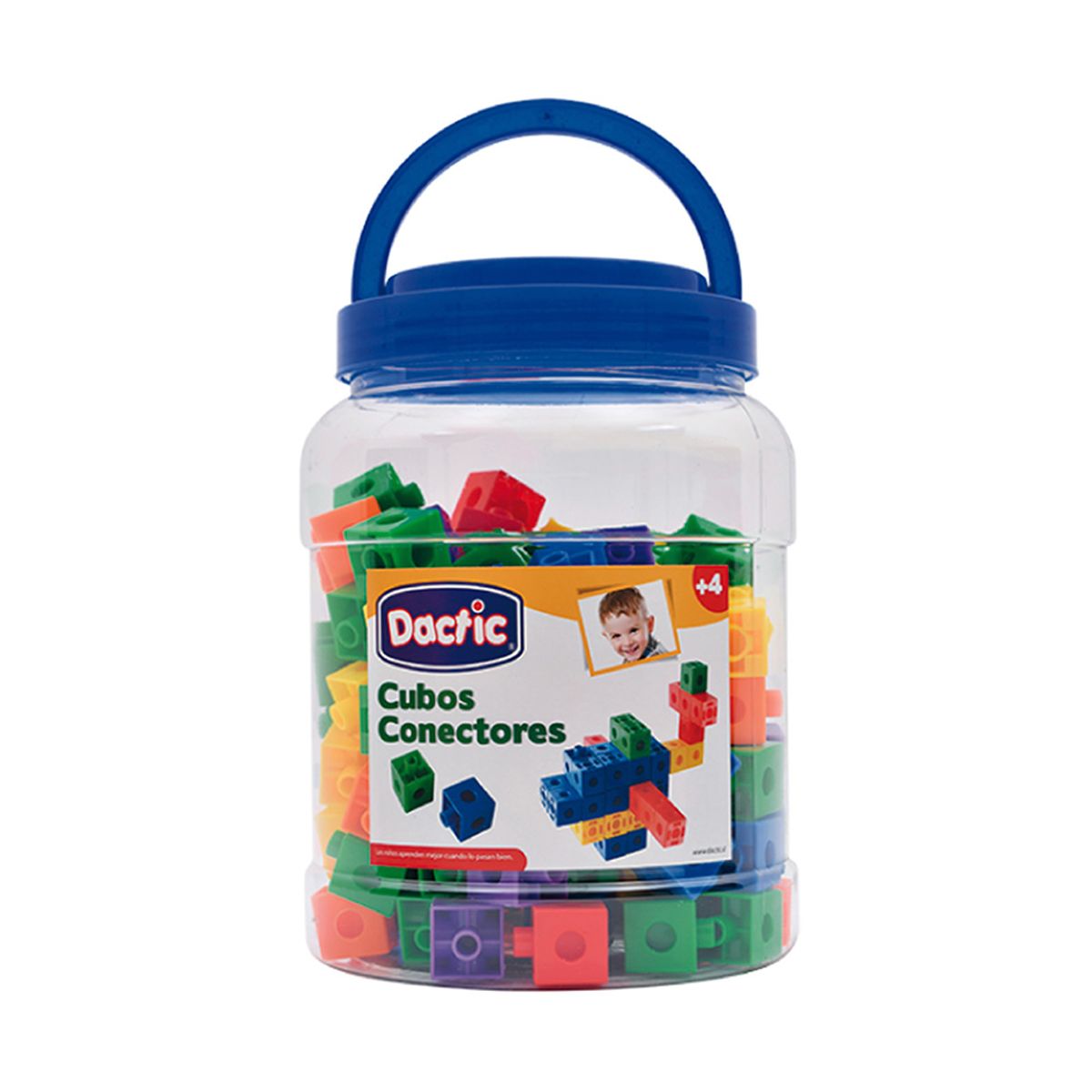 DACTIC - Cubos conectores de  Plastico Dactic 130 uds