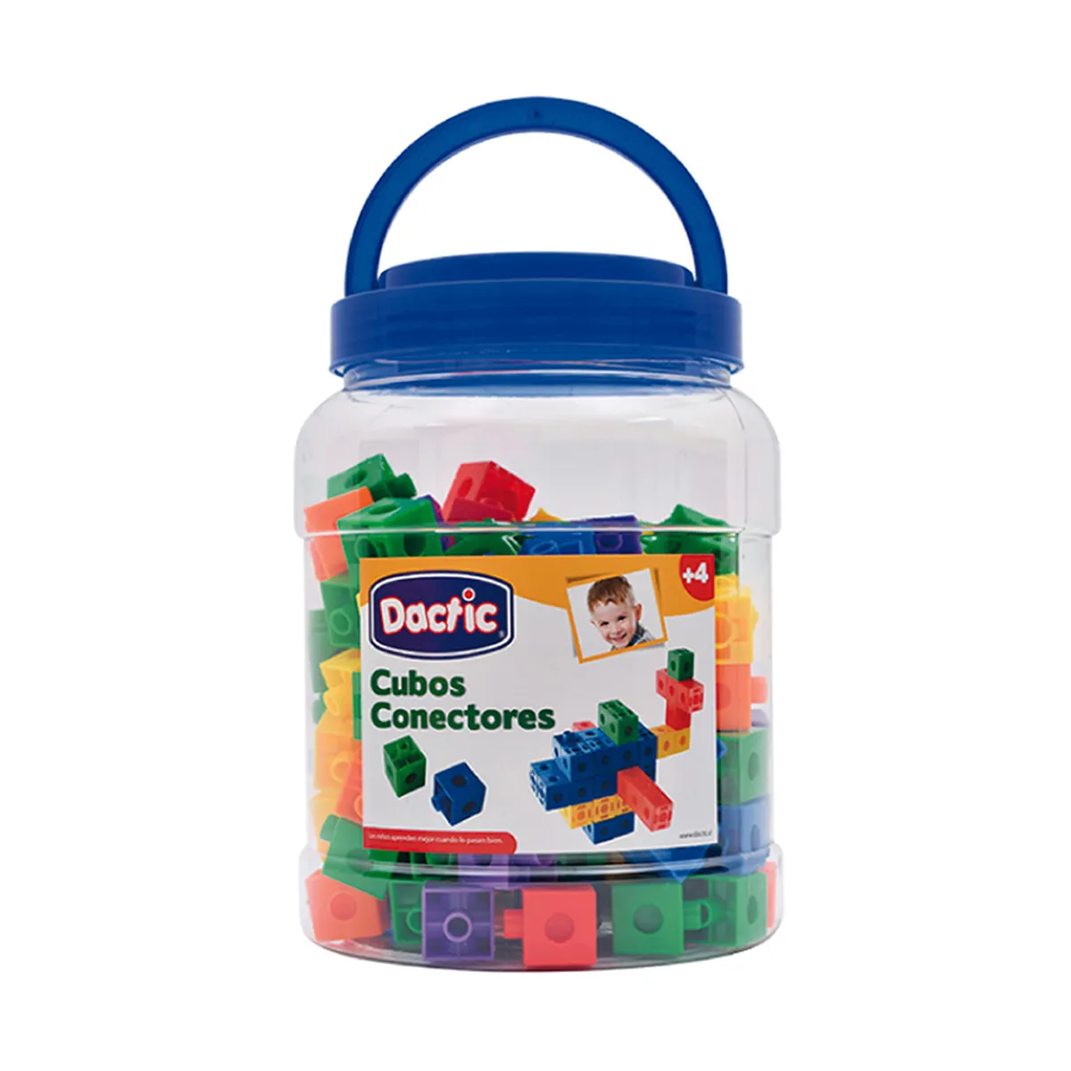 DACTIC - Cubos conectores de  Plastico Dactic 130 uds