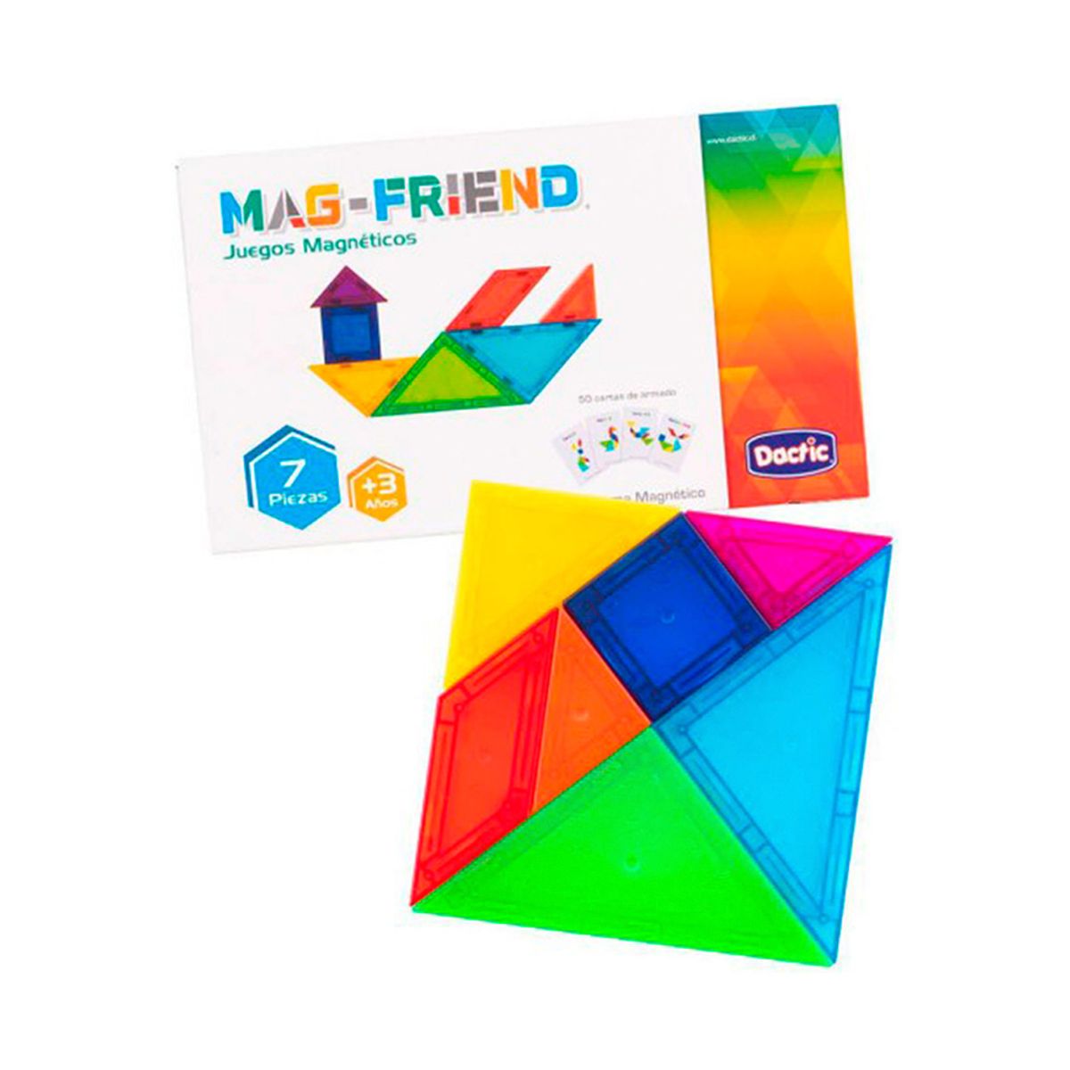 DACTIC - Juego didactico Tangrama Magnetico Dactic 7 piezas