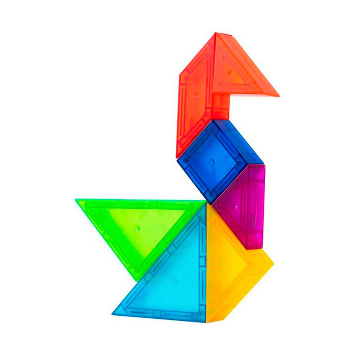 DACTIC - Juego didactico Tangrama Magnetico Dactic 7 piezas