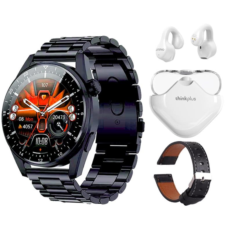 LENOVO - Lenovo XT61 De Audífonos-Blanco y Toumi GT-A-B Reloj inteligente