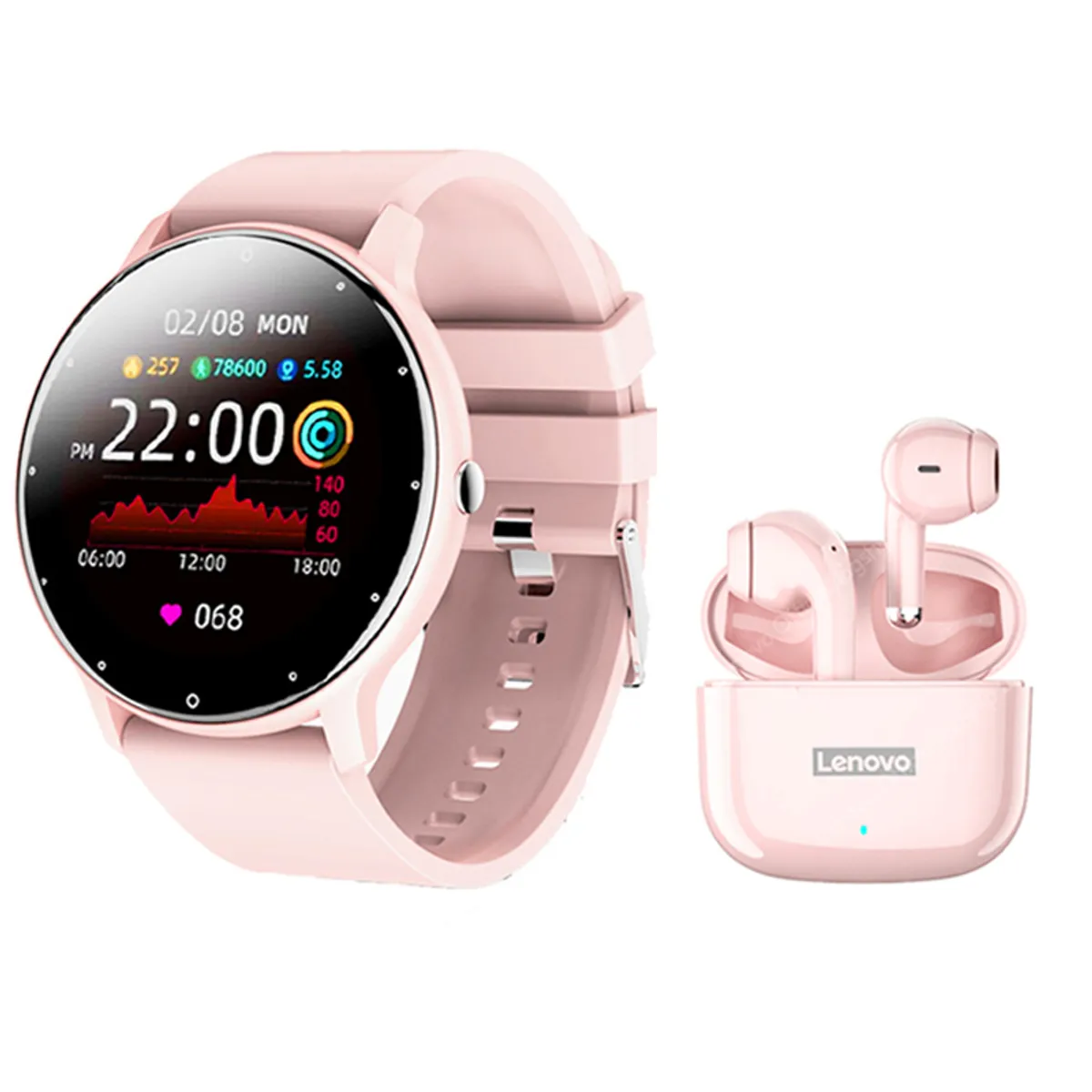 LENOVO - Audífonos lenovo lp40 pro de tws y toumi fit 2 watch