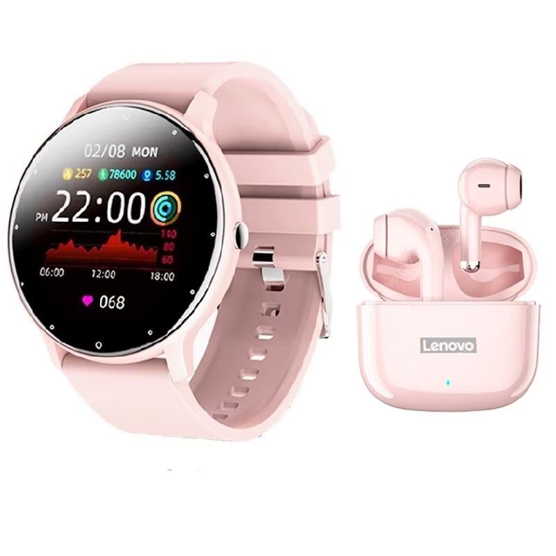LENOVO - Audífonos lenovo lp40 pro de tws y toumi fit 2 watch-Rosa