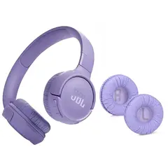 JBL - Audífono Inalámbrico Tune 520BT-Morado Y Algodón insonorizado