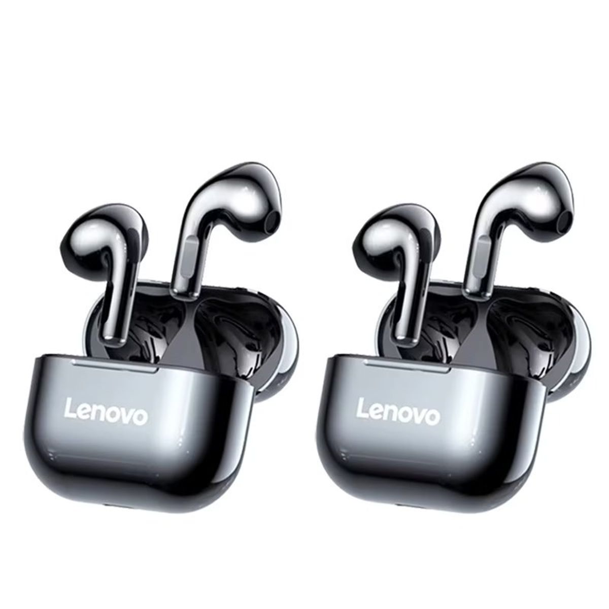 LENOVO - Set de 2 audífonos Bluetooth Lenovo LP40 - Negro
