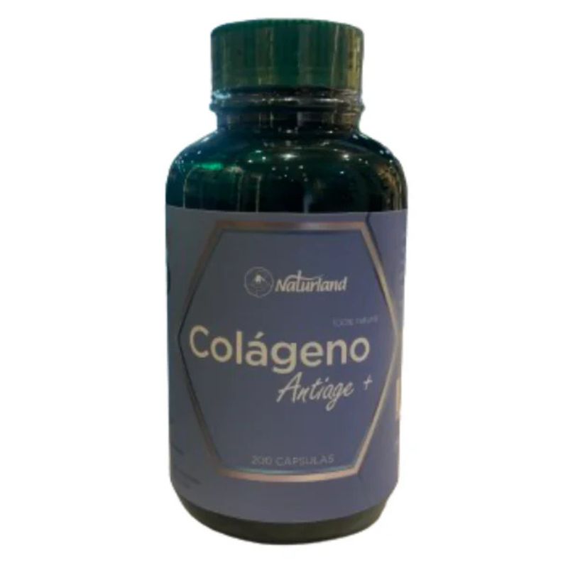 GENERICO - Colágeno Antiage 200 Cápsulas Naturland - Colágeno Coenzima Q10 Vitamina C