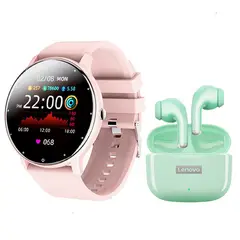 LENOVO - Audífonos LP40 Pro-Verde y Toumi Fit 2-P watch Reloj inteligente