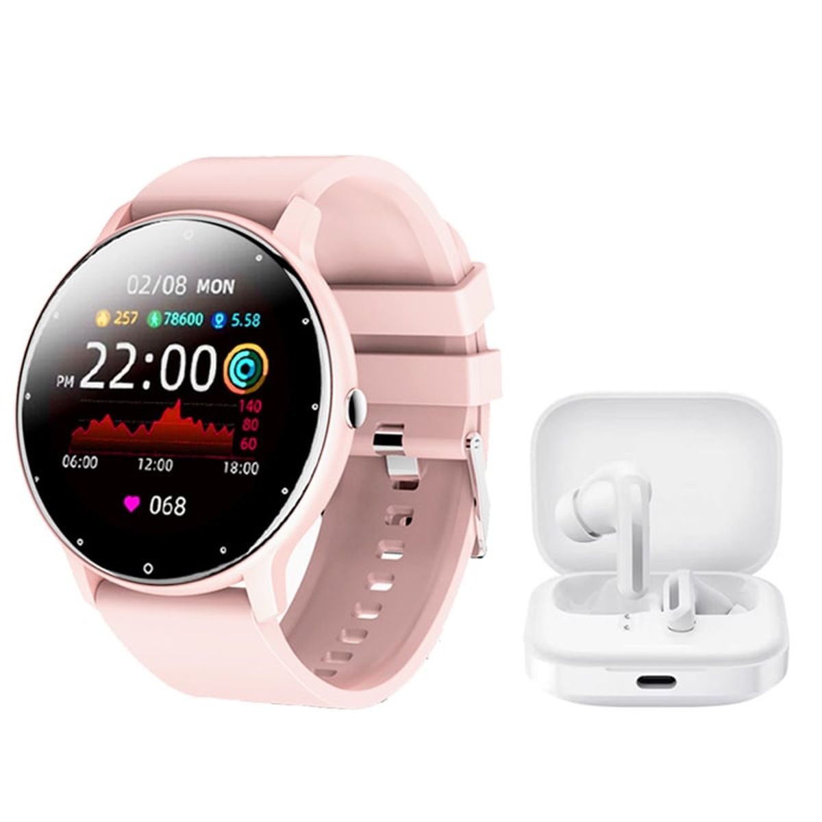 XIAOMI - Audifonos bluetooth Xiaomi buds 5-Negro y Zl02 reloj inteligente