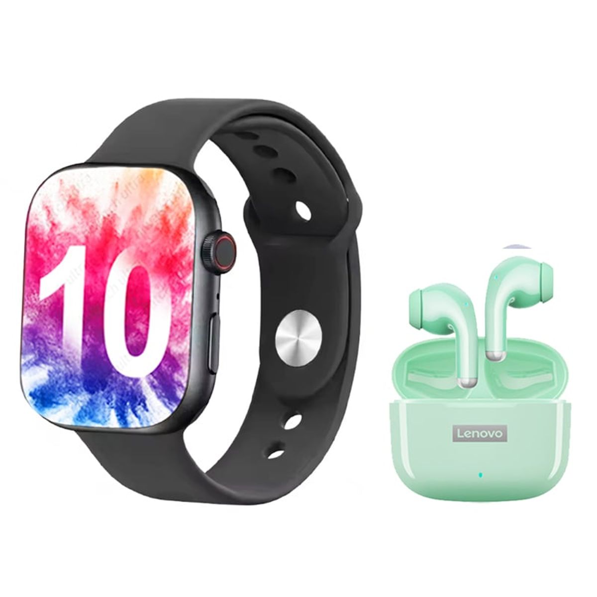 LENOVO - Lenovo LP40 PRO V Audífonos Bluetooth y S10 reloj inteligente B