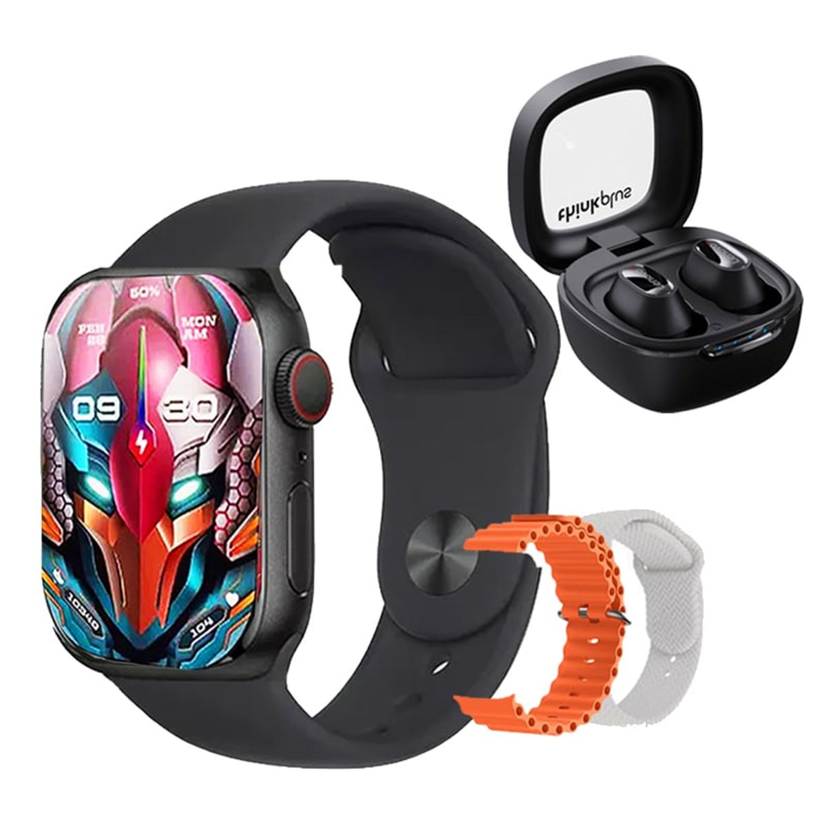 LENOVO - Audífonos Lenovo XT62 Negro y Toumi watch N9 Max-B Reloj inteligente