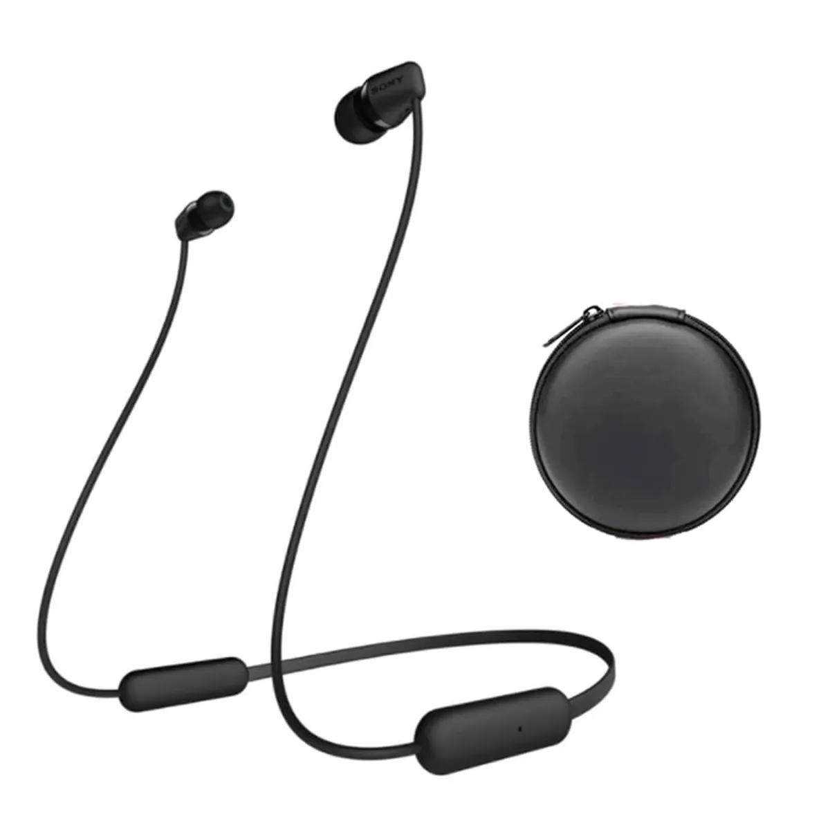 SONY - Audífonos Bluetooth Sony Wi-C200 Negro Y Estuche